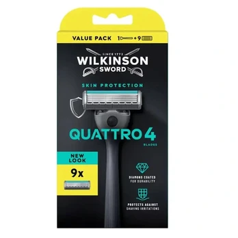 WILKINSON_Sword Quattro 4 skustuvas + 9 peiliukai