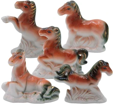 Porcelianinė statulėlė Žirgas, 8 cm - 5