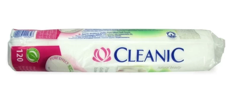 Vatos diskeliai CLEANIC Pure Effect, 120 vnt.