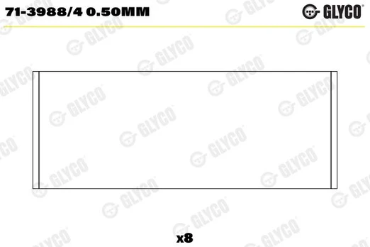 Guoliai dideliu galu GLYCO 71-3988/4 0.50MM