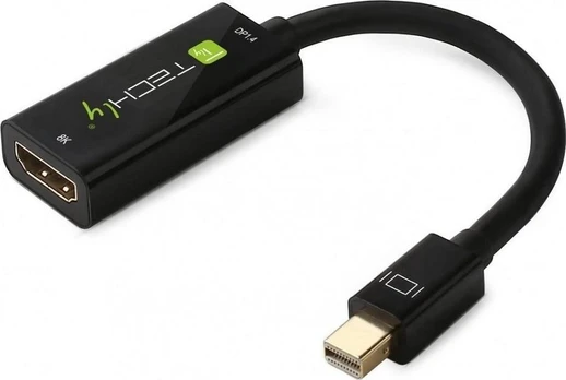 TECHLY Active Mini DisplayPort Thunderbolt 1.4 / HDMI 8K Adapteris Juodas