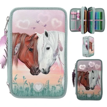 Miss Melody Triple Pencil Case Hearts LED ( 0411774 )