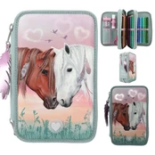 Miss Melody Triple Pencil Case Hearts LED ( 0411774 ) kaina