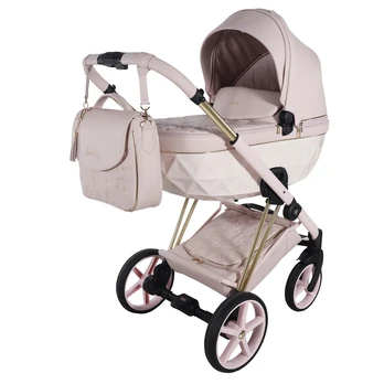 Junama Cubby Premium Pink Gold Vežimėlis 2 in 1