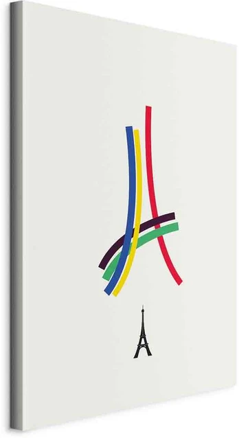 Artgeist Paveikslas - Eiffel Tower - Colorful Graphics - Abstraction
