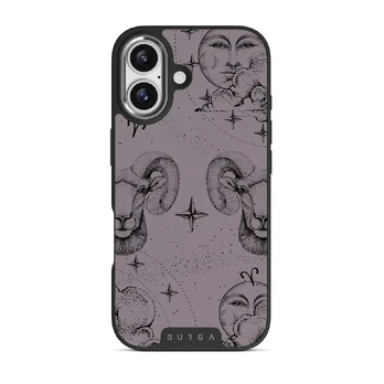 Aries - iPhone 17 Case, Elite Dark (MagSafe) / Silver / Purple
