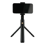 RoGer 2in1 Selfie Stick + Tripod Telescopic Stand with Bluetooth Remote Control / Black kaina