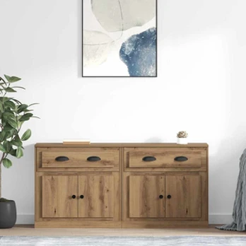 Šoninės lentynos 2 pcs Amatininkų ąžuolas 70 x 35,5 x 67,5 cm