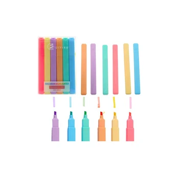 Lean Set of Highlighters, Markers, Colored Markers, Office, School, 6 pcs.