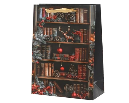 Dovanų maišelis Decoris Books, 8 cm x 24 cm x 18 cm