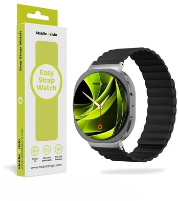Mobile Origin Easy Strap magnetinis dirželis, skirtas Galaxy Watch 8, juodas