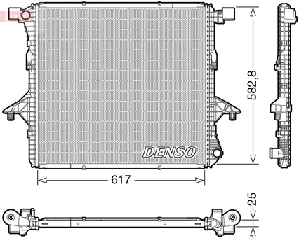 Radiatorius, variklio aušinimas DENSO DRM32052