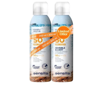 Sensilis INVISIBLE & LIGHT body spray SPF50+ pack 2 x 200 ml