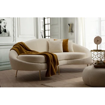 Trivietė sofa Eses-Cream Bouclett Kremas