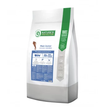 Nature's Protection Maxi Junior Poultry didelių veislių šunims, 12kg
