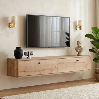 TV staliukas Ligne 140, rudas