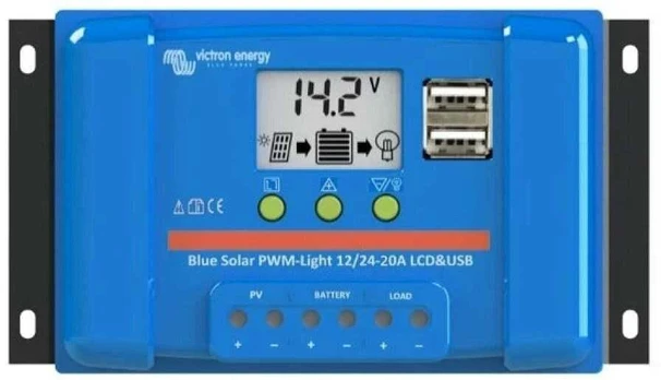 Victron Energy PWM-LCD&USB 12/24V-20A