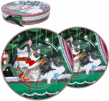 Lėkštės MIA CATS D19cm 2vnt dovanų dėžutėje
