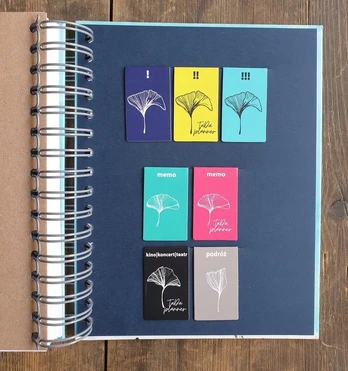 Tada Planner magnetinės žymės, 7 vnt., kalendoriaus indeksavimui