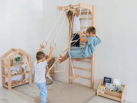 Bukinės medinės kopėčios kidsline active, natūralus medis