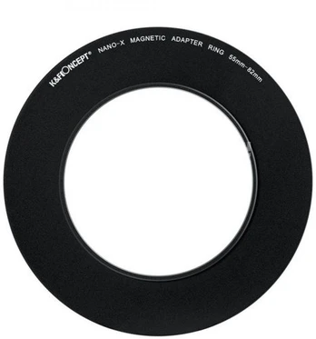K&F Concept K&F 55-82mm Magnetic Filter Adapter Ring, Matte Black, Frame Thickness 2.16mm