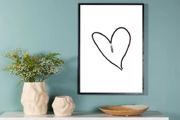 Paveikslas - Heart - 30x40 kaina