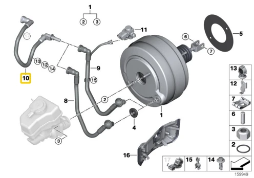Bmw E81 E87 E88 Vakuumo Vamzdis Originalus 11667599960