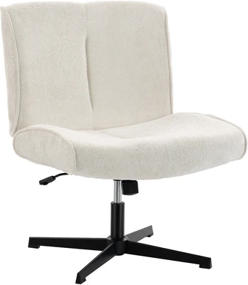 Sukamas fotelis kreminė–juoda