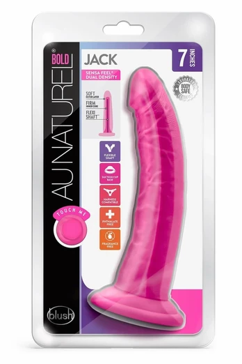 Blush Au Naturel Bold Jack 7 Inch Flexible Model Pink Dual Density