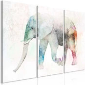 Artgeist Paveikslas - Painted Elephant (3 Parts) kaina