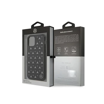 Originalus dėklas Mercedes MEHCN61ESPBK iPhone 11 6,1" / Xr Juodas hardcase Silver Stars Pattern