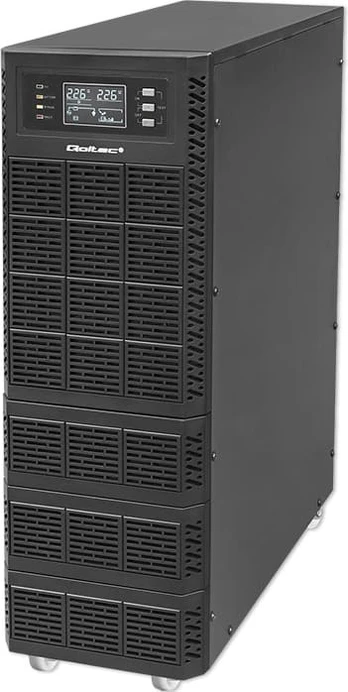 Qoltec UPS 10kVA, 10000W, PF1.0 LCD, EPO, USB, On line