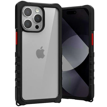 Dėklas Mercury Bumper Pop Case iPhone 15 Pro Max 6,7" juoda |juodas