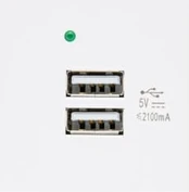 2x USB socket with charger MCE728W