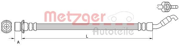 Stabdžių žarnelė METZGER 4111511