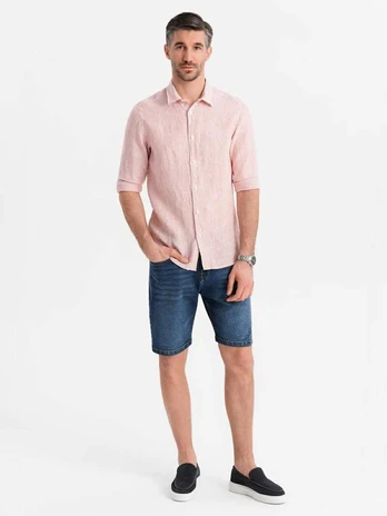 Blue shorts for men - navy mėlynas