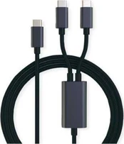 „Roline USB-C“ – 2 x USB-C USB laidas, 1,85 m juodas (11.02.8308)