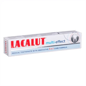 LACALUT dantų pasta su vitaminais ir mineralais MULTI-EFFECT PLUS 75 ml