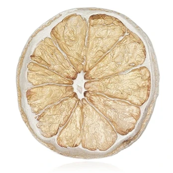 Diamond Sky Jewelry Sidabrinė sagė „Citrine Dawn“