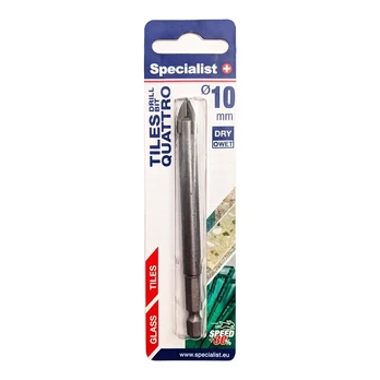 Stiklo grąžtas SPECIALIST+ Quattro, 10 mm