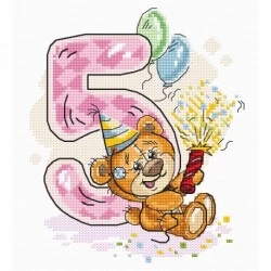 Number 5 SB1233 - siuvinėjimo kryželiu rinkinys
