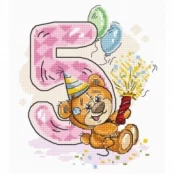 Number 5  SB1233 - siuvinėjimo kryželiu rinkinys kaina