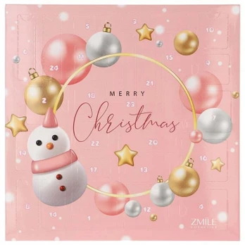 Zmile Cosmetics advento kalendorius su dekoratyvine kosmetika ir nagų priežiūros priemonėmis