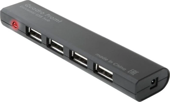 Universal USB HUB DEFENDER QUADRO PROMT USB 2.0, 4 prievadai -