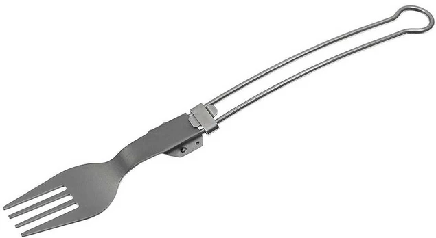 Fox Outdoor Titanium sulankstomas šakutė
