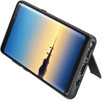 Samsung Note 8 Apsauginis Atverčiamas Dėklas Juodas