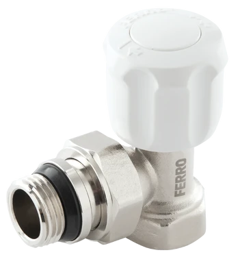 Kampinis ventilis Ferro ZG5YU, universalus, radiatoriams, g1/2"
