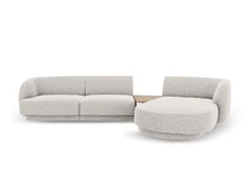Dešinės pusės modulinė sofa, Miley, 3 vietų, 303x178x70, sidabrinė kaina