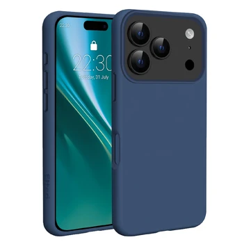Dėklas Telforceone Etteri Silicone Mag case for iPhone 17 Pro dark mėlynas