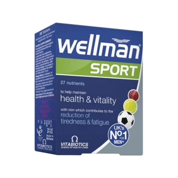 Maisto papildas Wellman Sport, 30 tablečių